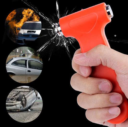 Emergency Car Window Breaker and Seatbelt Cutter | Escape Tool | Emergency Glass Hammer