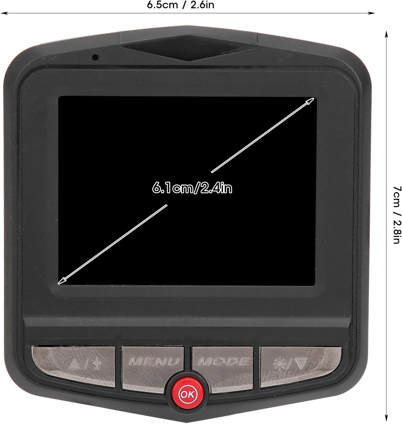 2.4-inch 1080p LCD screen Dash Camera