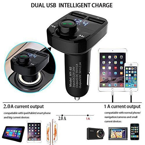 Car FM Bluetooth Transmitter X8 with Charging Function