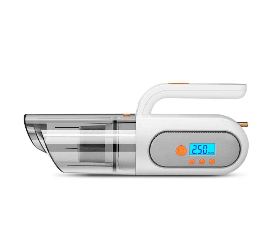 iGADG 4 in 1 Multifunctional Portable Handheld Car Vacuum Cleaner with Tyre Inflator LED Light