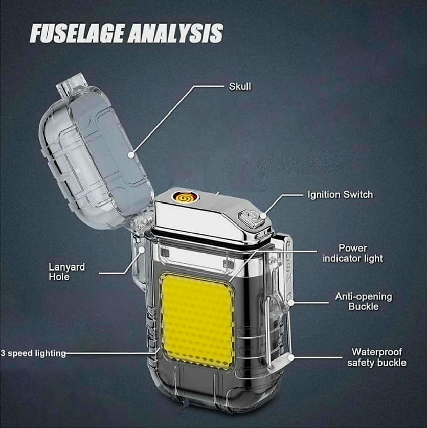 Rechargeable Lighter with Flash Torch