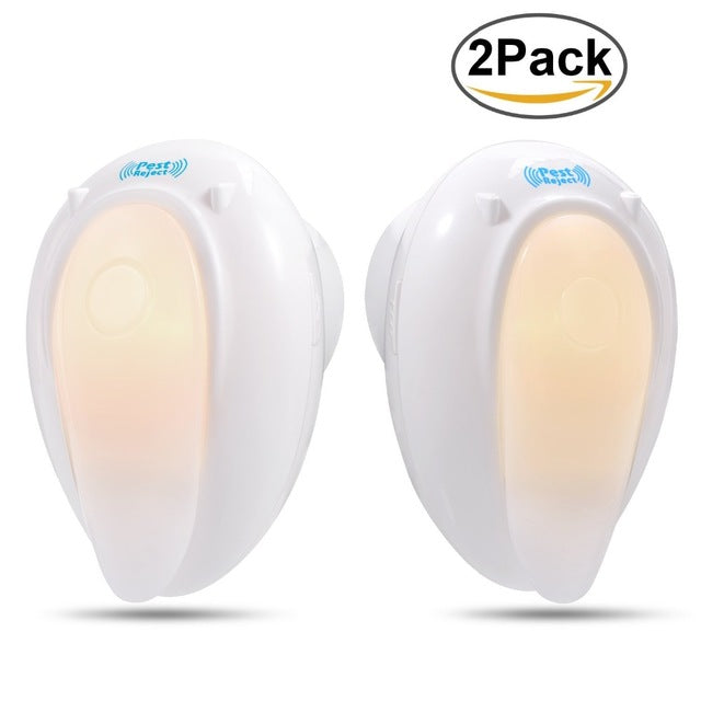 Ultrasonic Pest Repeller with Night Lamp