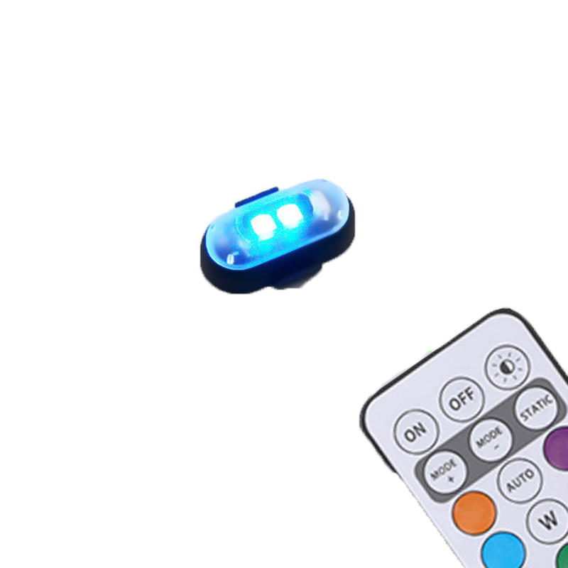 Wireless LED Strobe Lights with Remote – USB Rechargeable, 8 Colors, Emergency Flashers for Car, Bike, Drone