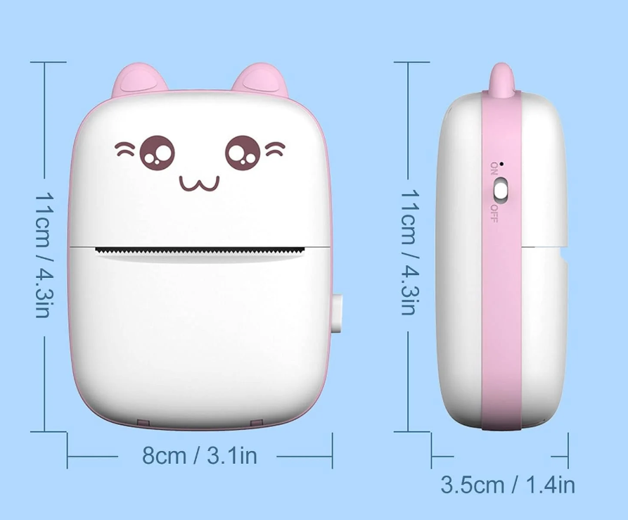 X1 X2 Mini Bluetooth Thermal Printer for Labels Stickers and Fun Projects - Thermal Printer