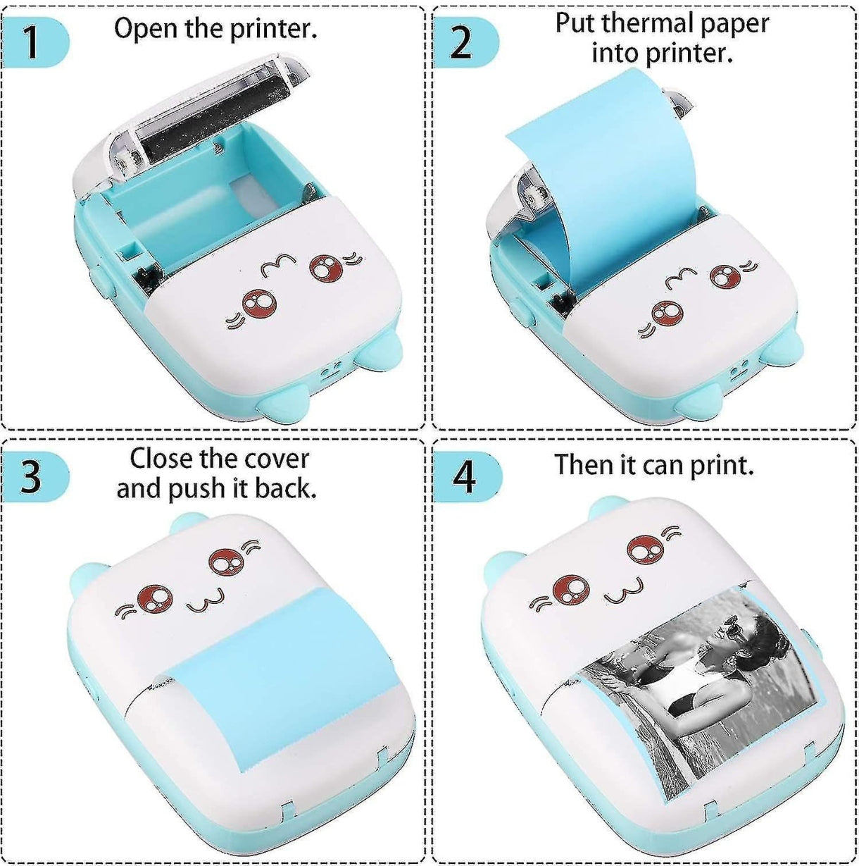 X1 X2 Mini Bluetooth Thermal Printer for Labels Stickers and Fun Projects - Thermal Printer