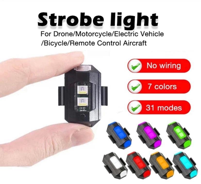 M3 Rechargeable LED Flashing Safety Light for Bike, Bicycle, Helmet & Drone