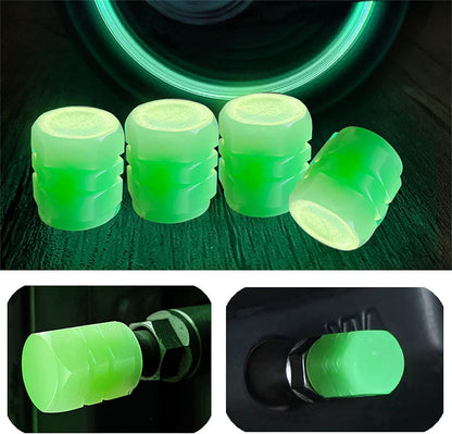 Neon Glow Universal Tyre Valve for Car and Bike