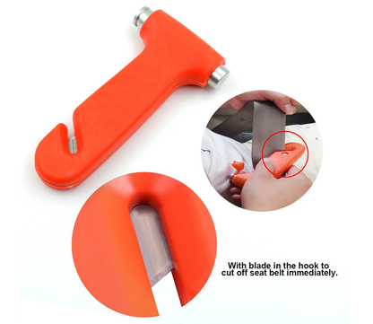 Emergency Car Window Breaker and Seatbelt Cutter | Escape Tool | Emergency Glass Hammer