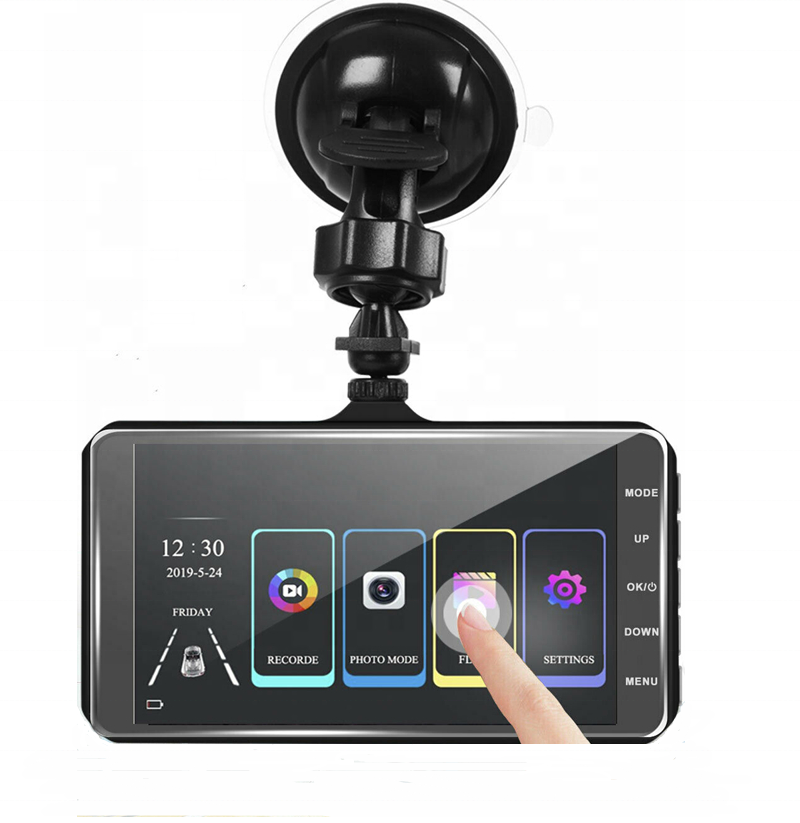 Touch DashDrive - Dual Lens Dash Cam | 1080P HD  Car DVR with Night Vision