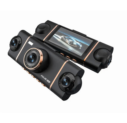 4 Lens 360° Car Dash Camera | Full HD, G-Sensor, Motion Detection, Night Vision, Loop & Parking Recording