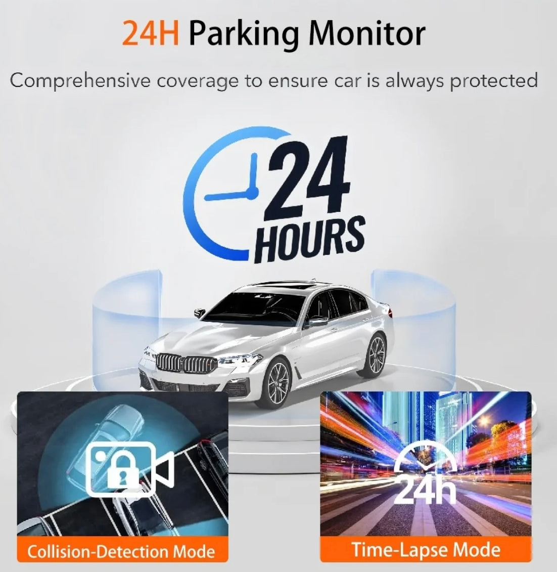 4 Lens Car Dash Camera | Full HD, G-Sensor, Motion Detection, Night Vision, Loop & Parking Recording