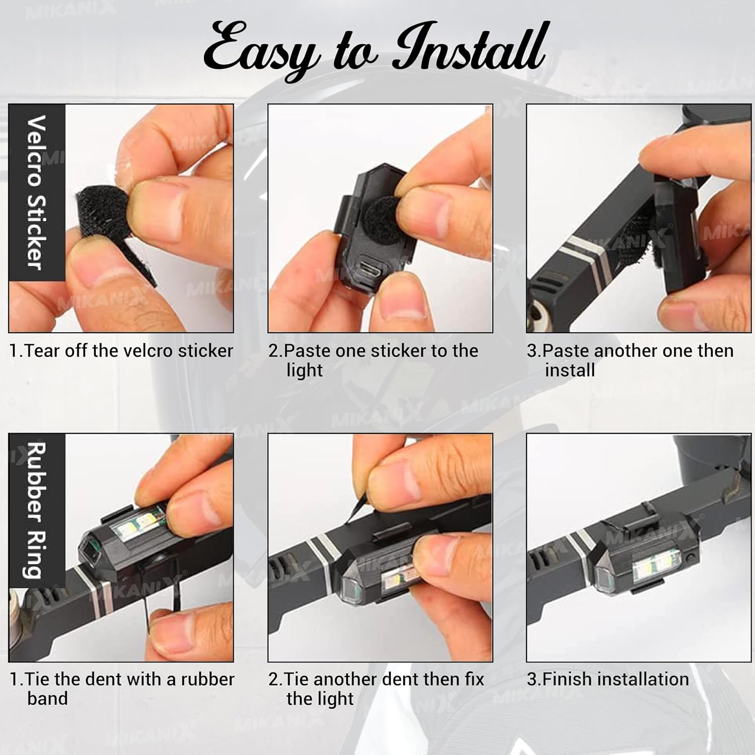 M3 Rechargeable LED Flashing Safety Light for Bike, Bicycle, Helmet & Drone