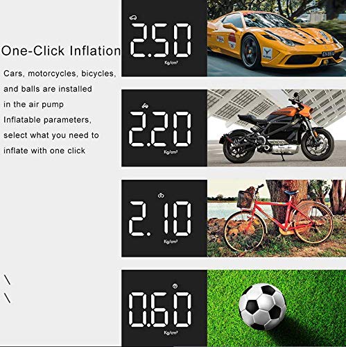 4 in 1 Car Gadget - Wireless Tyre Inflator with Jump Starter, 8000 mAH Power bank and LED Light