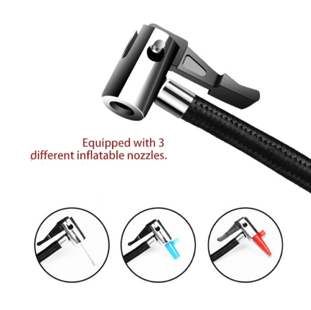 iGADG 4 in 1 Car Toolkit -  Portable Handheld Car Vacuum Cleaner with Tyre Inflator LED Light & Pressure Guage