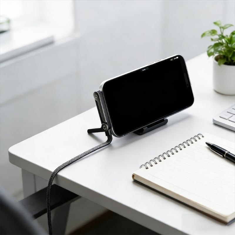 Mobile Braided Cable with Foldable Phone Stand | 240W Fast Charging