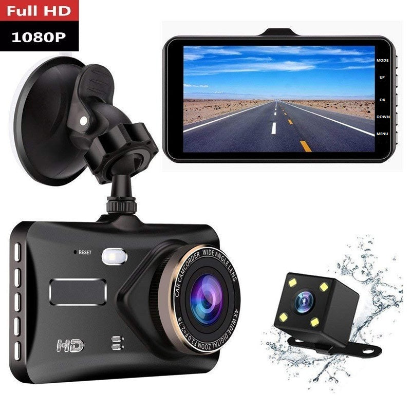 Touch DashDrive - Dual Lens Dash Cam | 1080P HD  Car DVR with Night Vision