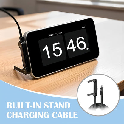 Mobile Braided Cable with Foldable Phone Stand | 240W Fast Charging