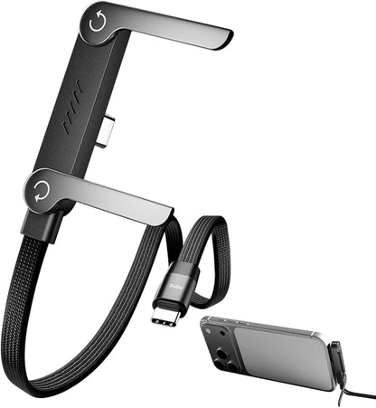 Mobile Braided Cable with Foldable Phone Stand | 240W Fast Charging