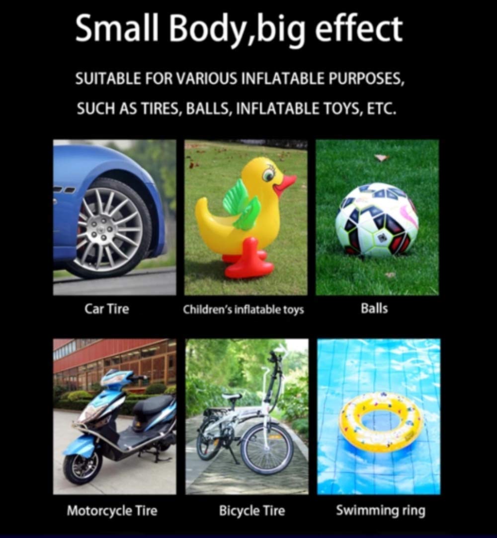 High Capacity Wireless Car Tyre Inflator with LED Light | 60 minute run time