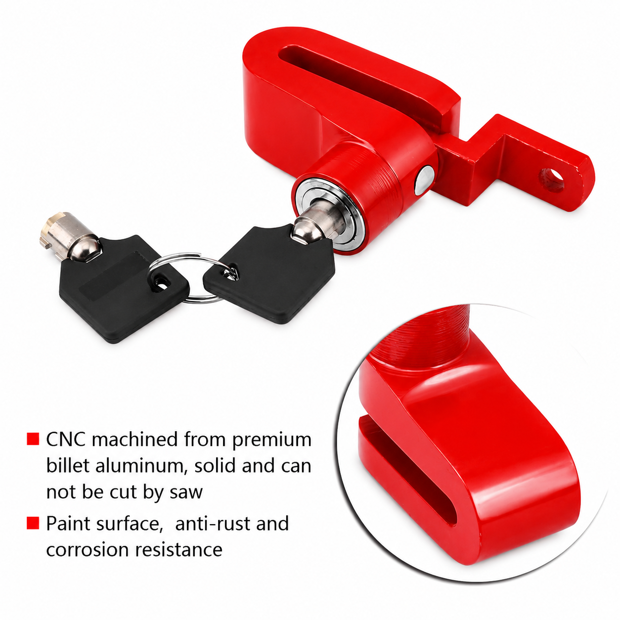 Anti Theft Heavy Duty Wheel Disc Brake Lock | Compact & Durable Security