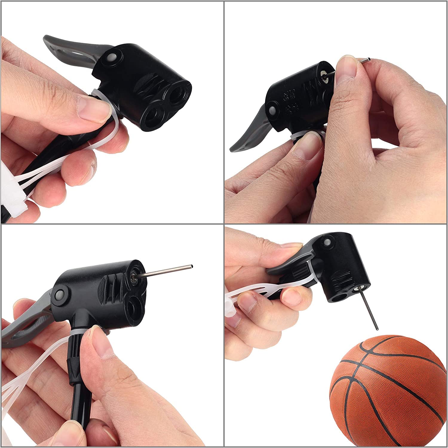 iGADG A2 Double Barrel Foot Pump for Car, Cycle, Balls, Inflatables