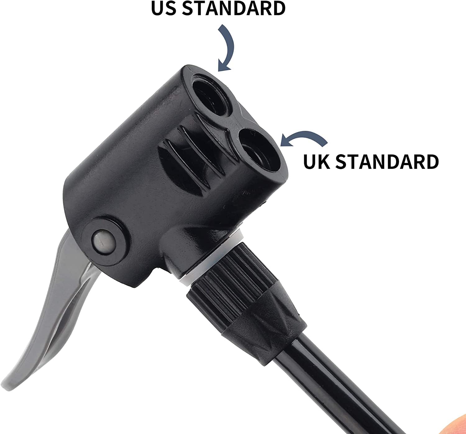 iGADG A2 Double Barrel Foot Pump for Car, Cycle, Balls, Inflatables