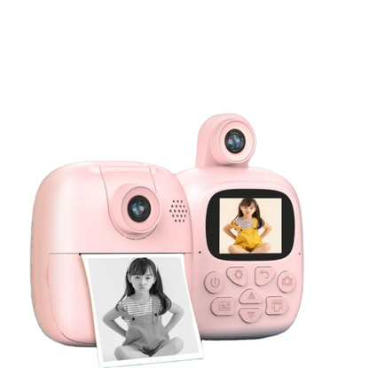 A19 Instant Children Camera with Printer | 2 inch Screen | Rechargeable Battery | Gift for Kids