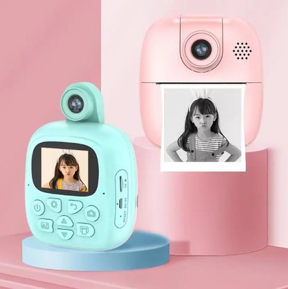 A19 Instant Children Camera with Printer | 2 inch Screen | Rechargeable Battery | Gift for Kids