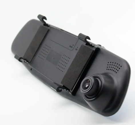 DriveGuard 1080P DVR Dual Lens Mirror Dash Camera with Night Vision G Sensor