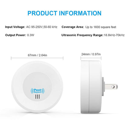 Mini Round Ultrasonic Pest Repeller