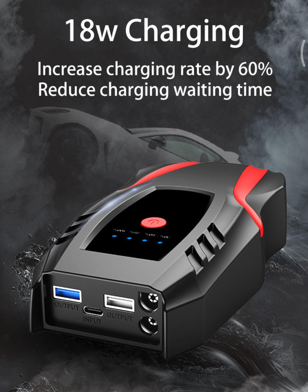 iGADG A20 6000mAH Car Battery Booster | Includes Hard Case Storage