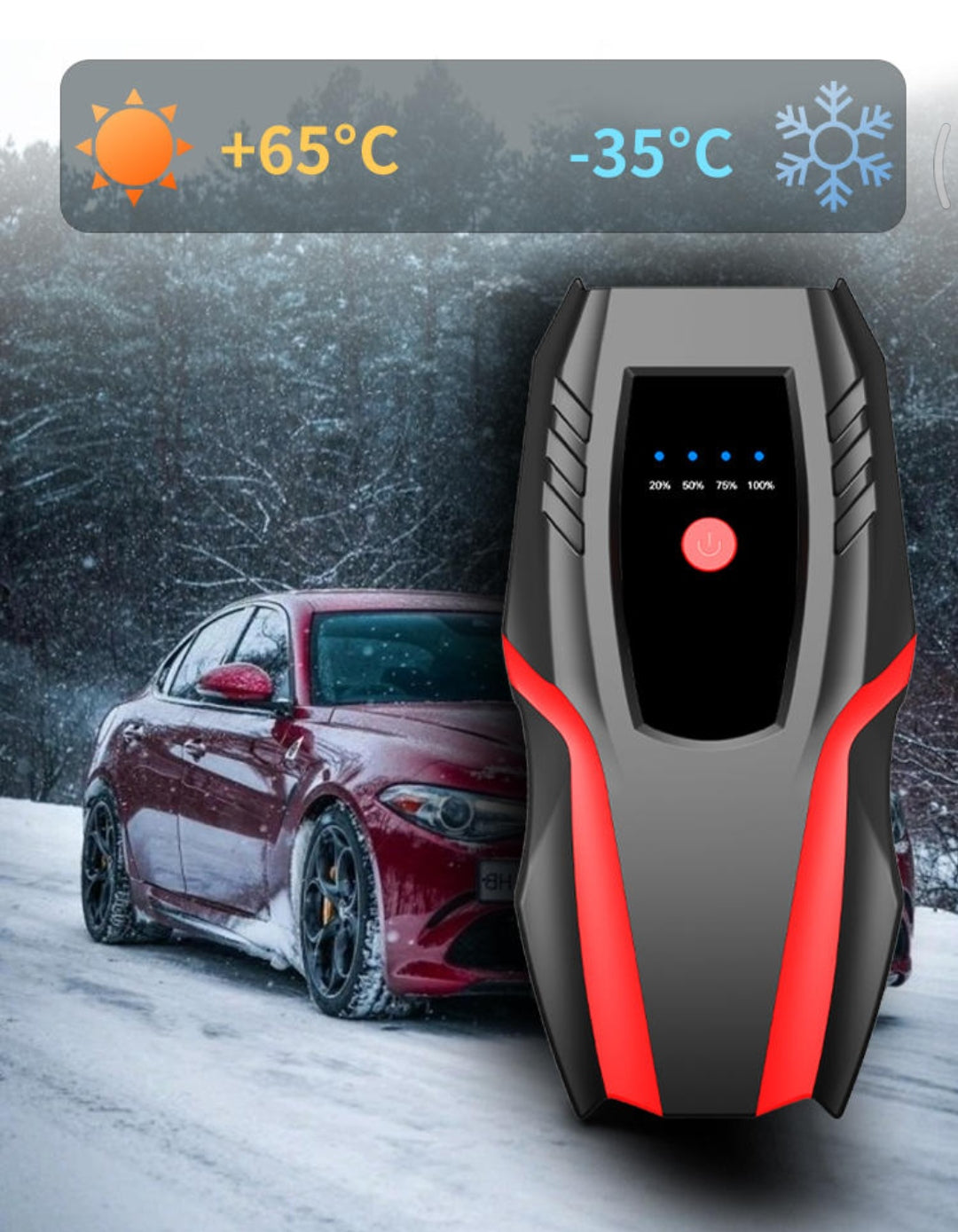 iGADG A20 6000mAH Car Battery Booster | Includes Hard Case Storage