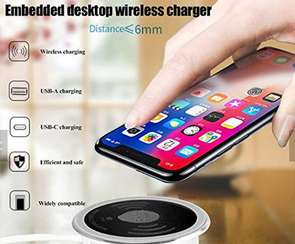 Q15 Furniture Table Top 15 watt Fast Wireless Charger