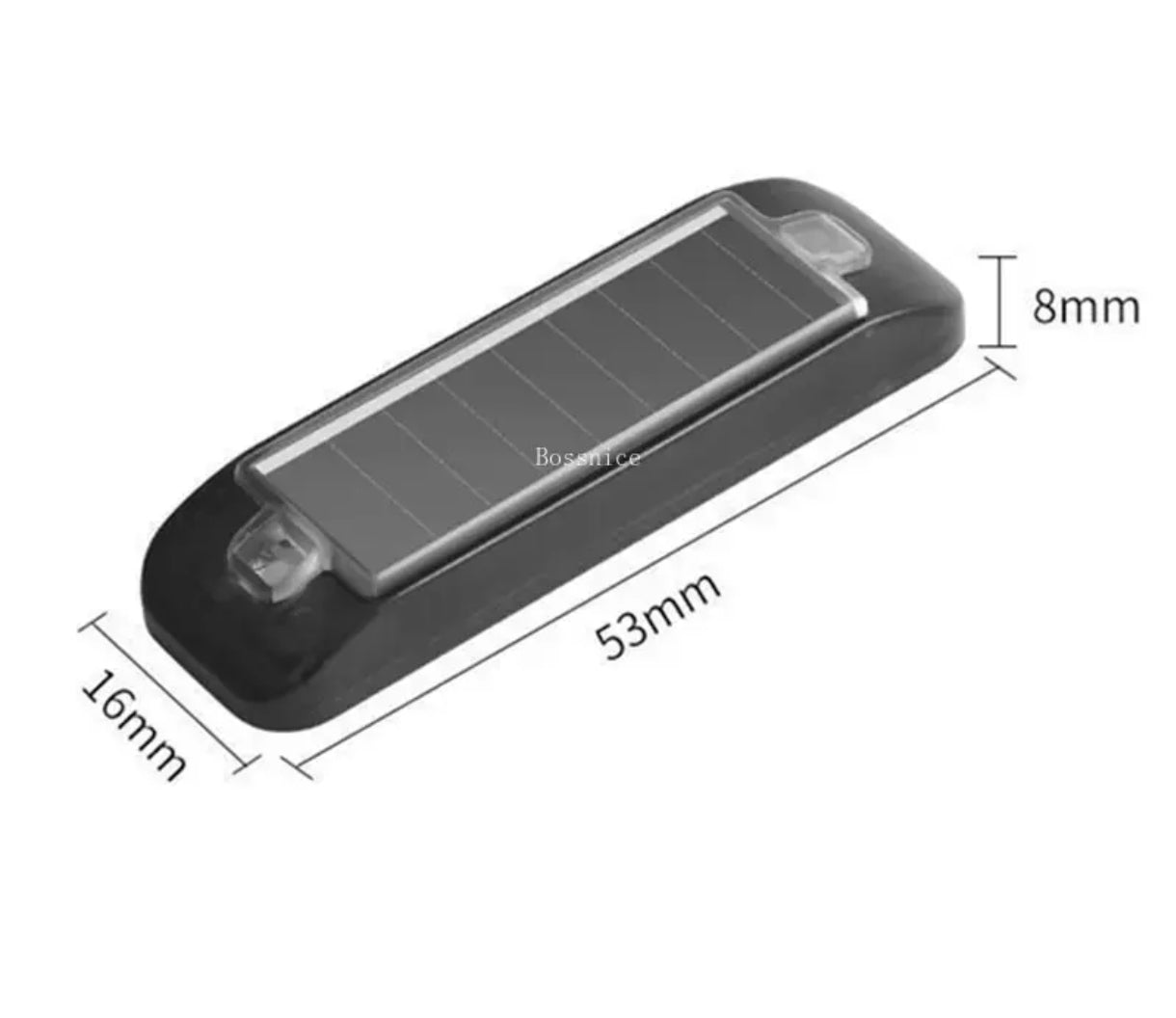 Anti-Theft Solar LED Flashing Warning Lights for Vehicles & Bikes - IP65 Waterproof - Warning Light