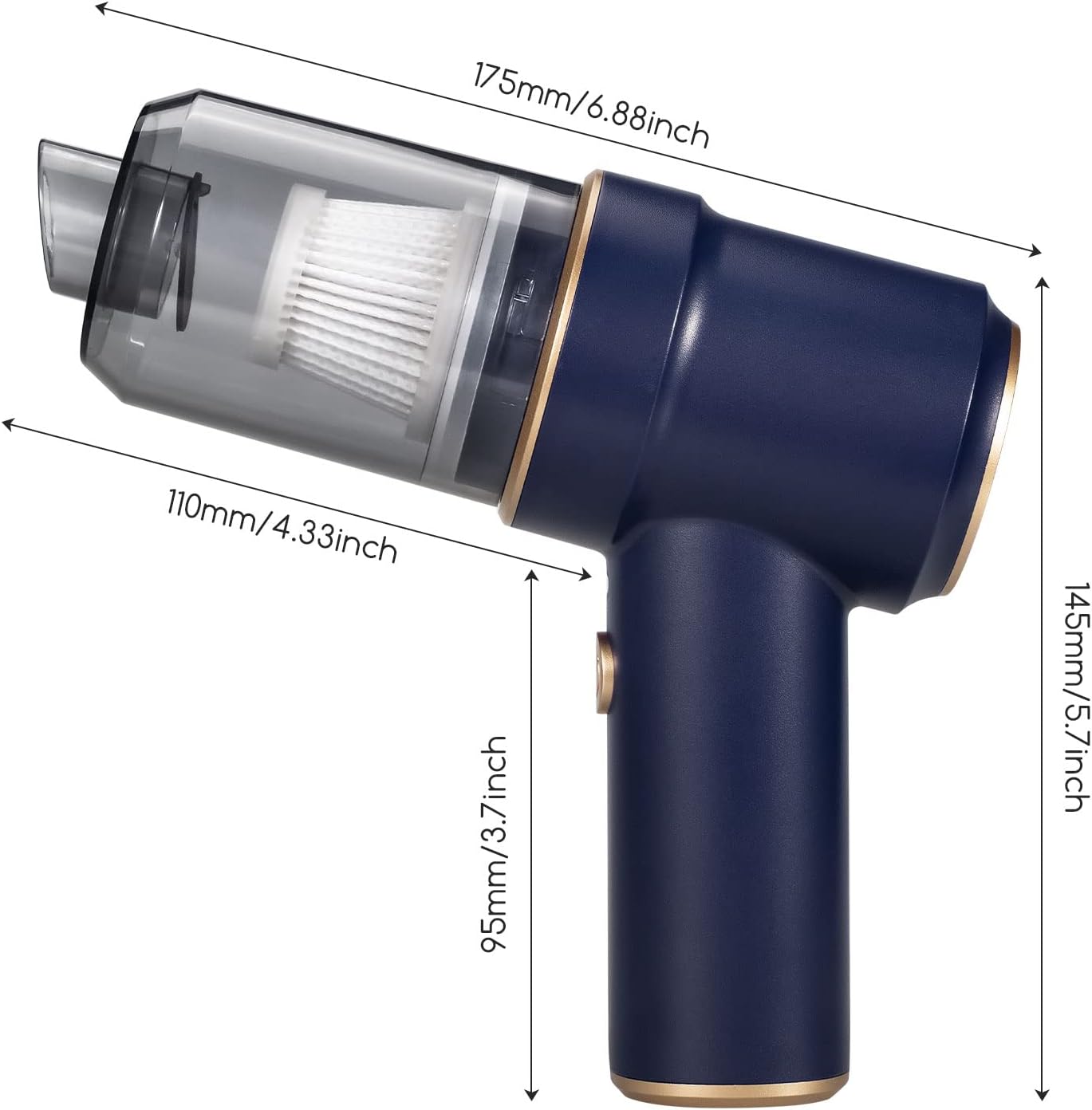 iGADG BLOWVAC PRO High Suction Portable Cordless 2 in 1 Car Vacuum Cleaner and Blower