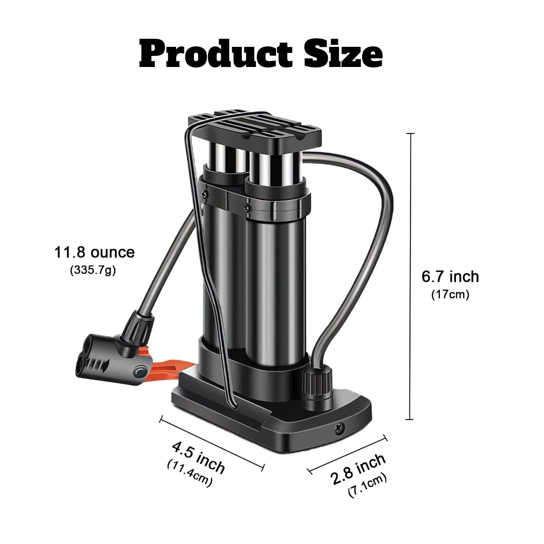 iGADG Mini Foot Pump for Cycle and Bike