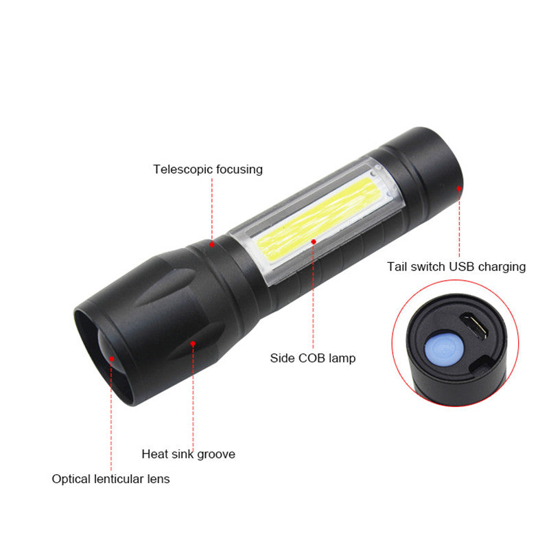 Mini Size Torch with zoom in - zoom out | Rechargeable | Compact | Affordable