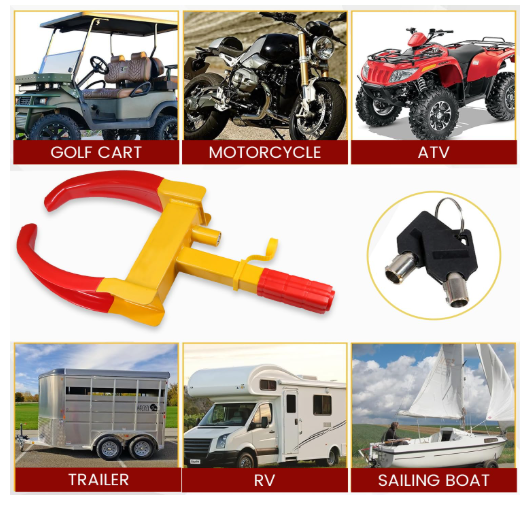 Adjustable Heavy Duty Universal Car Wheel Lock – Anti-Theft Security Tire Clamp