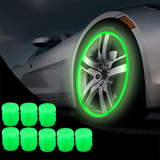 Neon Glow Universal Tyre Valve for Car and Bike