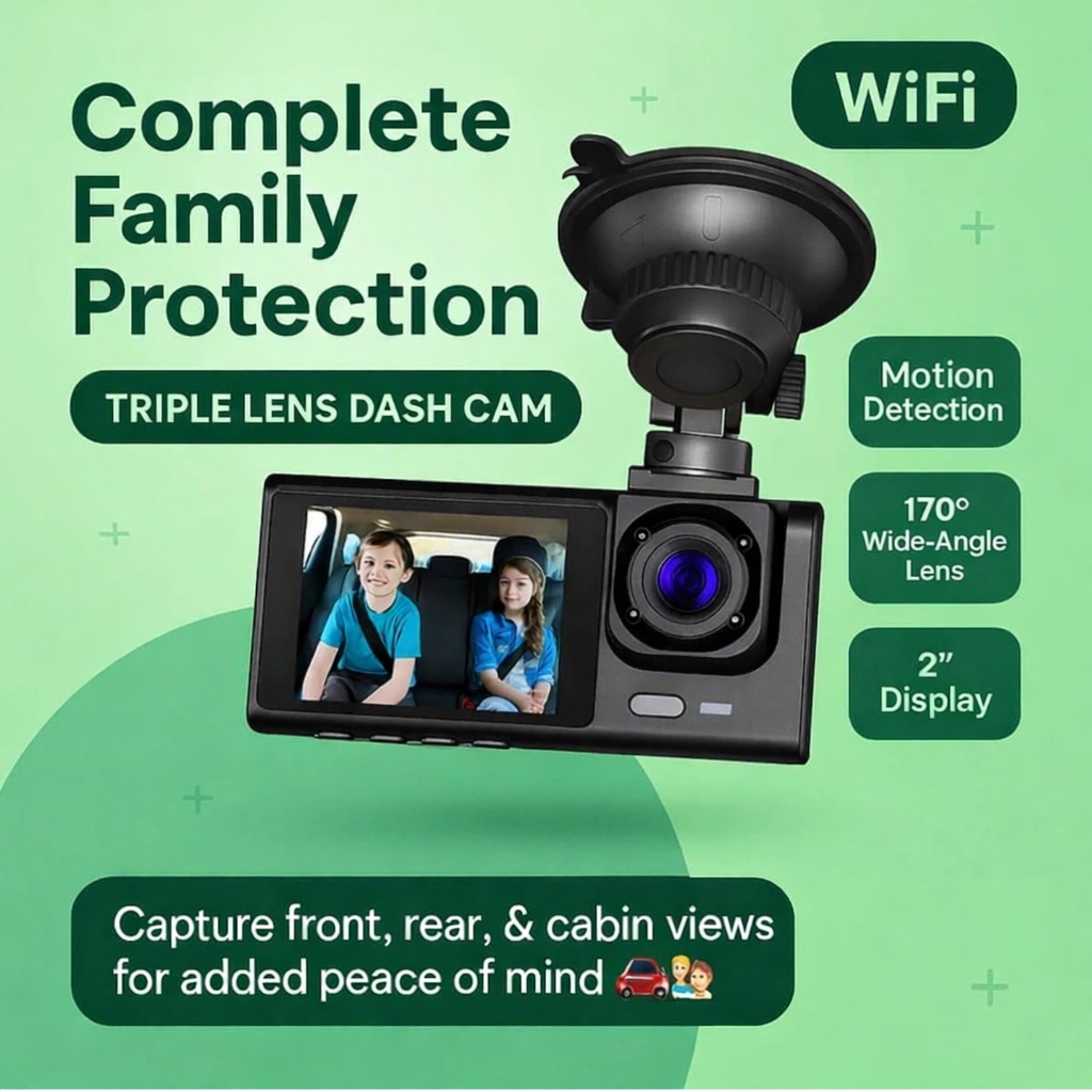 Protect Your Car With Front, Rear & Cabin Recording