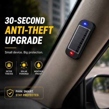 Solar Anti-Theft Flashing Light  - Front & Rear Protection (Pack of 2)