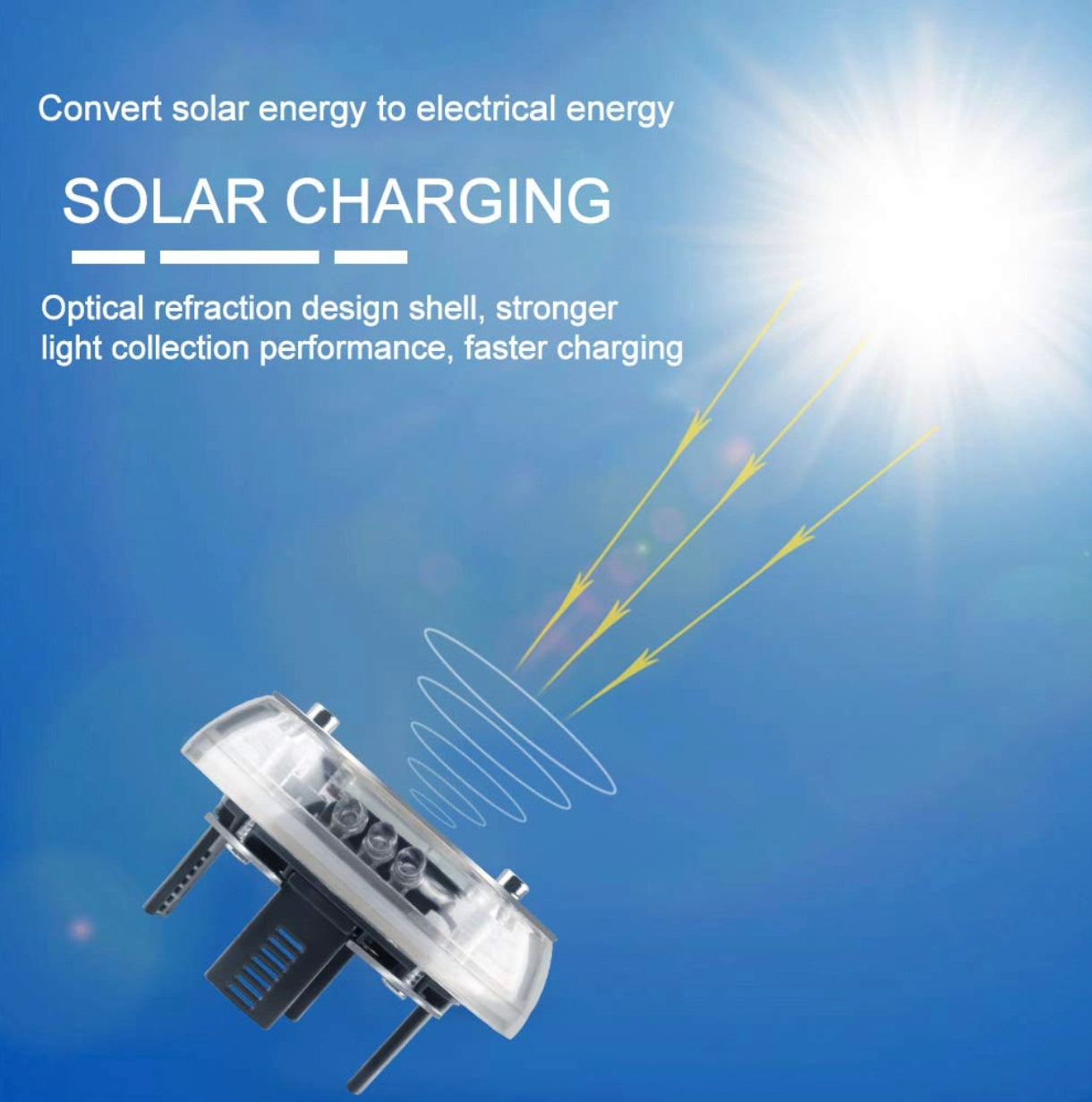 Solar Car Wheel Hub Fancy Light - Motion Sensor, Waterproof, Colorful